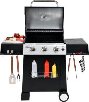 GRATAR PE GAZ, 3 ARZATOARE, 9KW