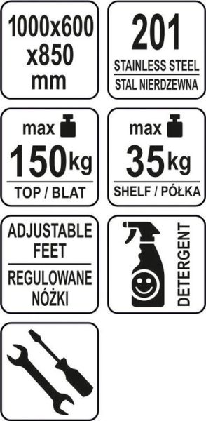 MASA LUCRU1500X600XH850+100MM SPATIU DEP