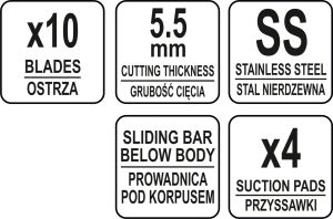 APARAT TAIAT ROSII, 10 LAME, 5.5MM