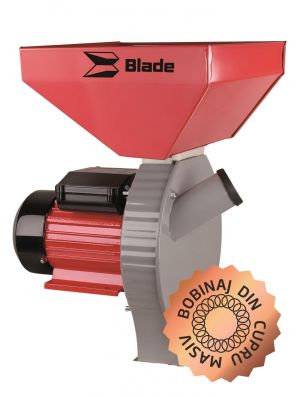 BLADE - MOARA CEREALE SI FURAJE, CUVA MARE, MODEL B - 2700W, 200 kg/h