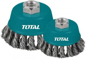 Perie sarma tip cupa - fir rasucit - 125mm